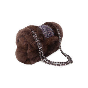 Chanel Shoulder Fur Chain Bag